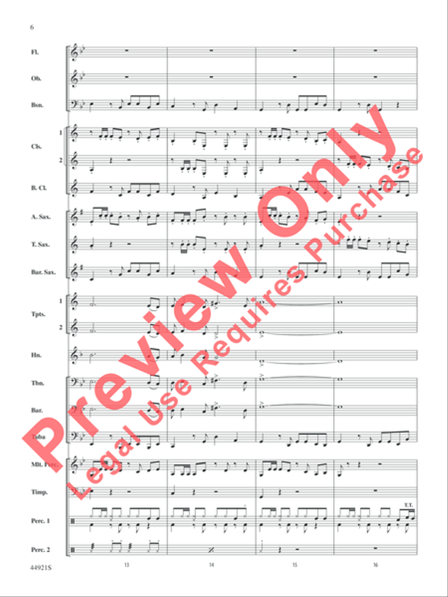 The Man from U.N.C.L.E. (from the Original Motion Picture Soundtrack) Concert Band scores gallery preview page 7