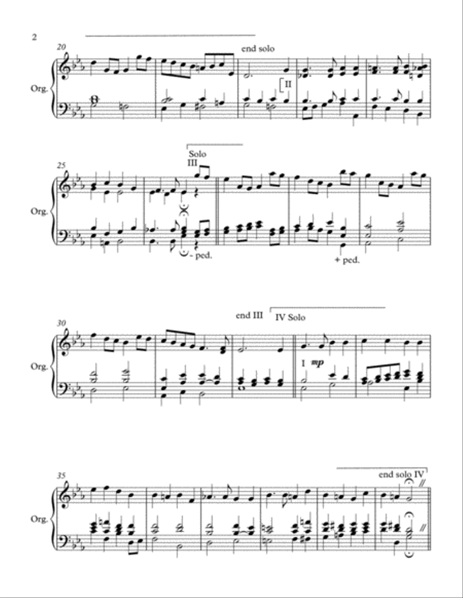 A Sailor's Farewell Organ Solo scores gallery preview page 2