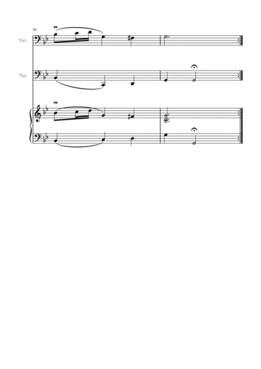 Minuet in G minor BWV Anh. 115 - Bach - Trombone and Tuba image number null