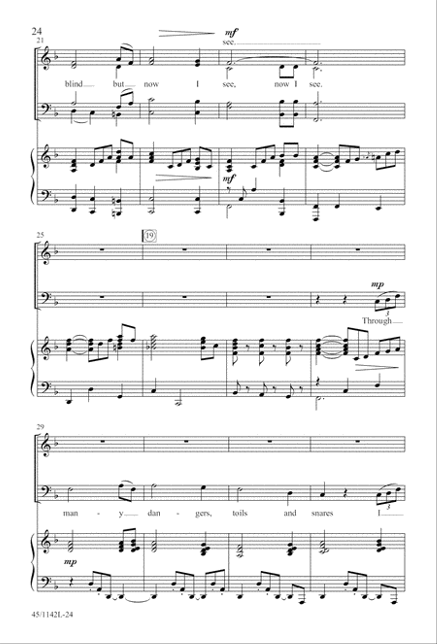 The Church's One Foundation 4-Part scores gallery preview page 26