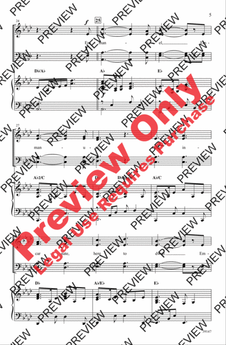 Emmanuel Emmanuel 4-Part scores gallery preview page 5