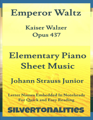 Emperor Waltz Opus 437 Elementary Piano Sheet Music