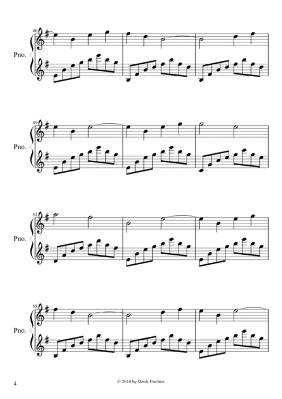 Elven Lands Piano Solo scores gallery preview page 4