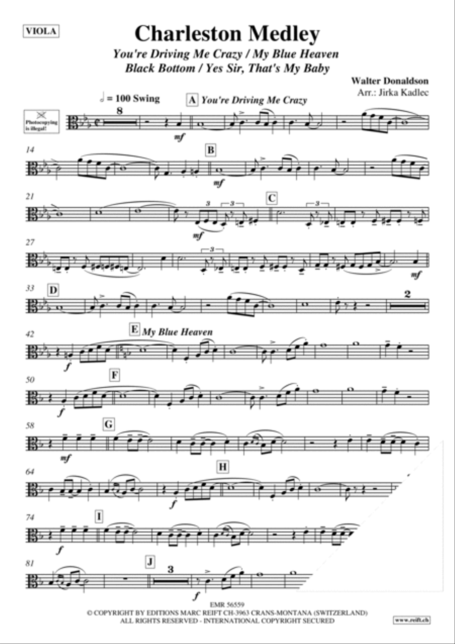 Charleston Medley Charleston Medley Piano Accompaniment scores gallery preview page 3