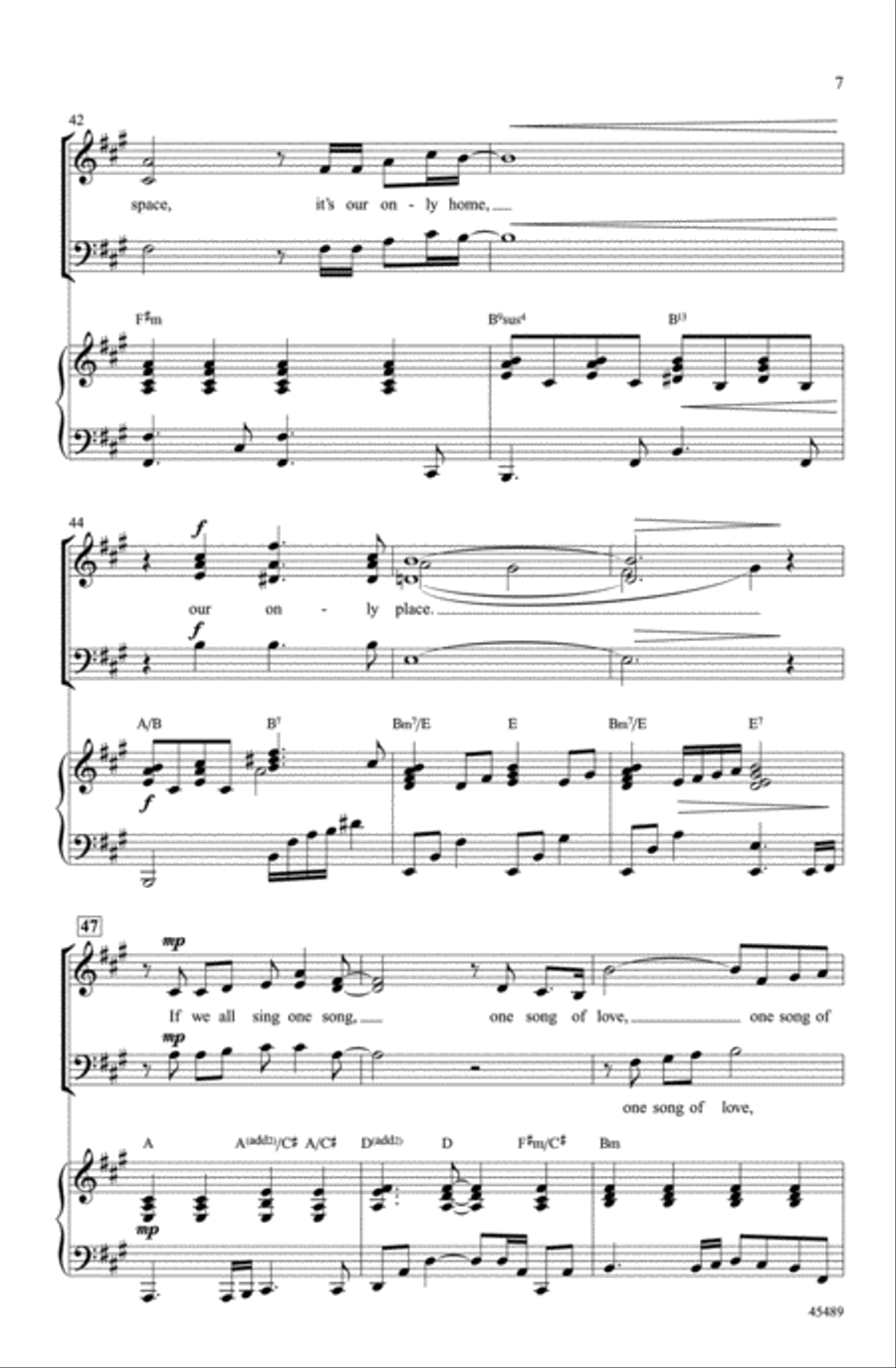 One Song Choir scores gallery preview page 6