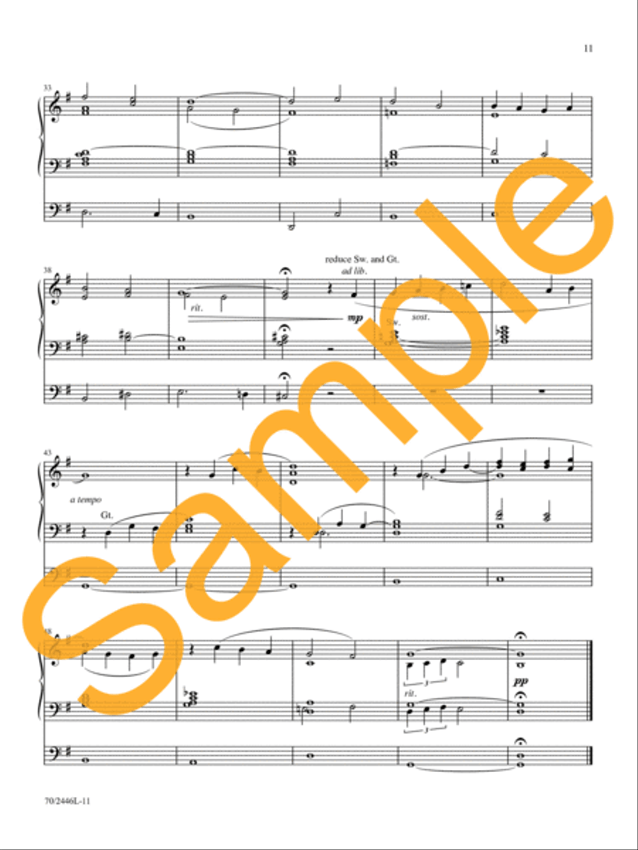 All Glory Be to Christ All Glory Be to Christ Organ Solo scores gallery preview page 10