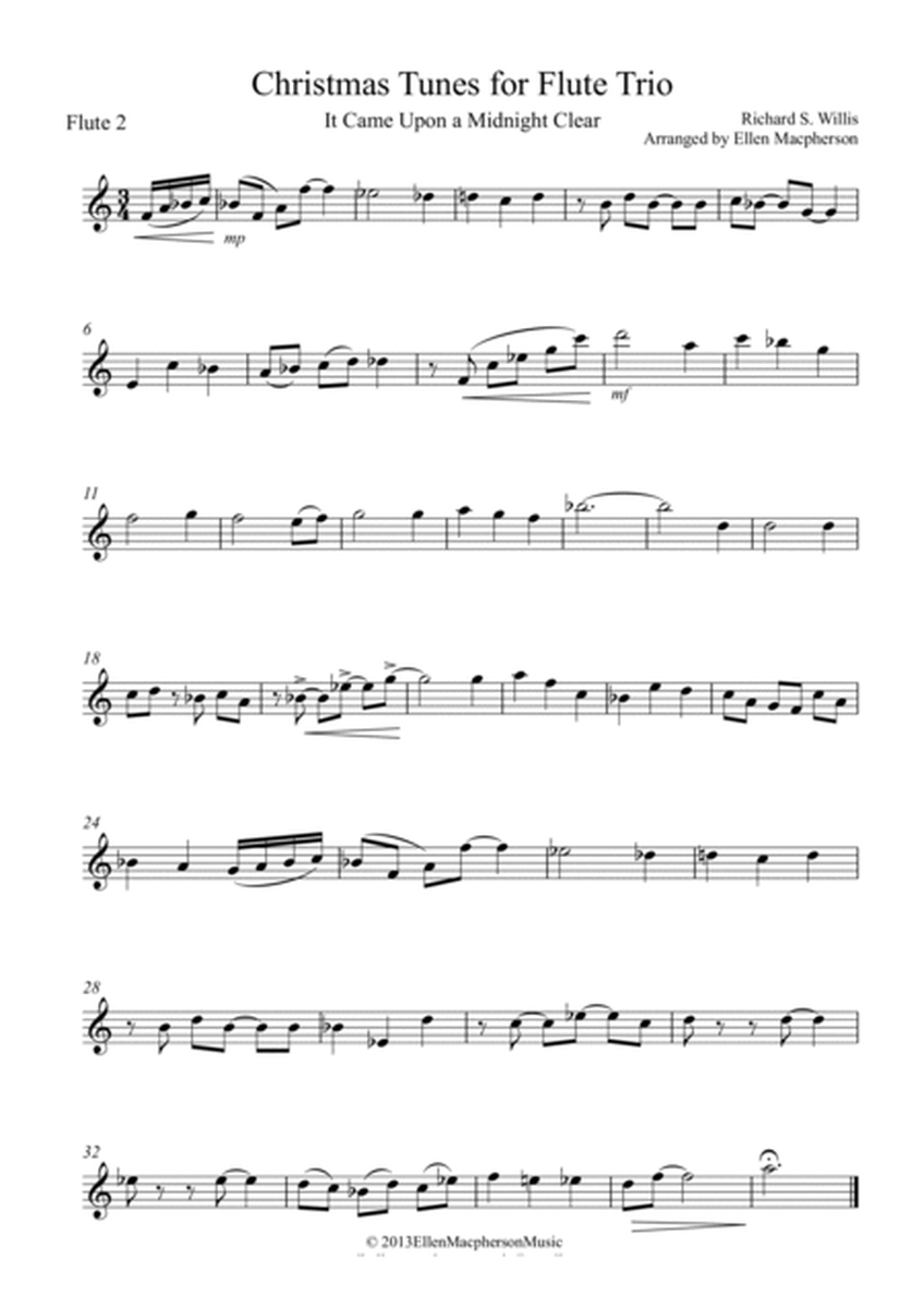 Christmas Tunes for Jazz Flute Trio - SET OF PARTS & SCORE image number null