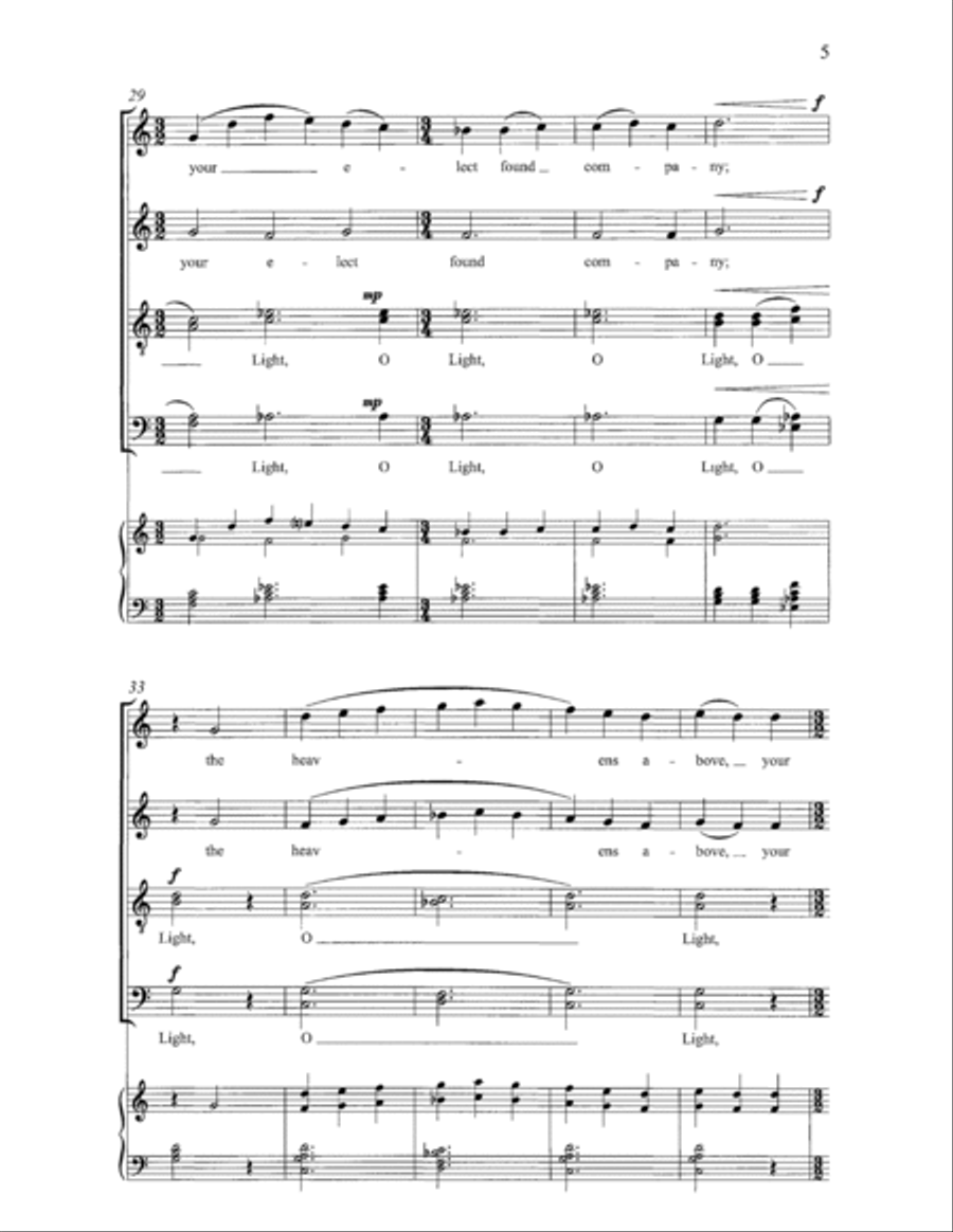 O Light of Light 4-Part scores gallery preview page 5