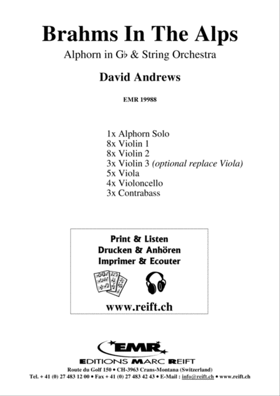 Brahms In The Alps String Orchestra scores gallery preview page 2