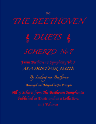 The Beethoven Duets For Flute Scherzo No. 7