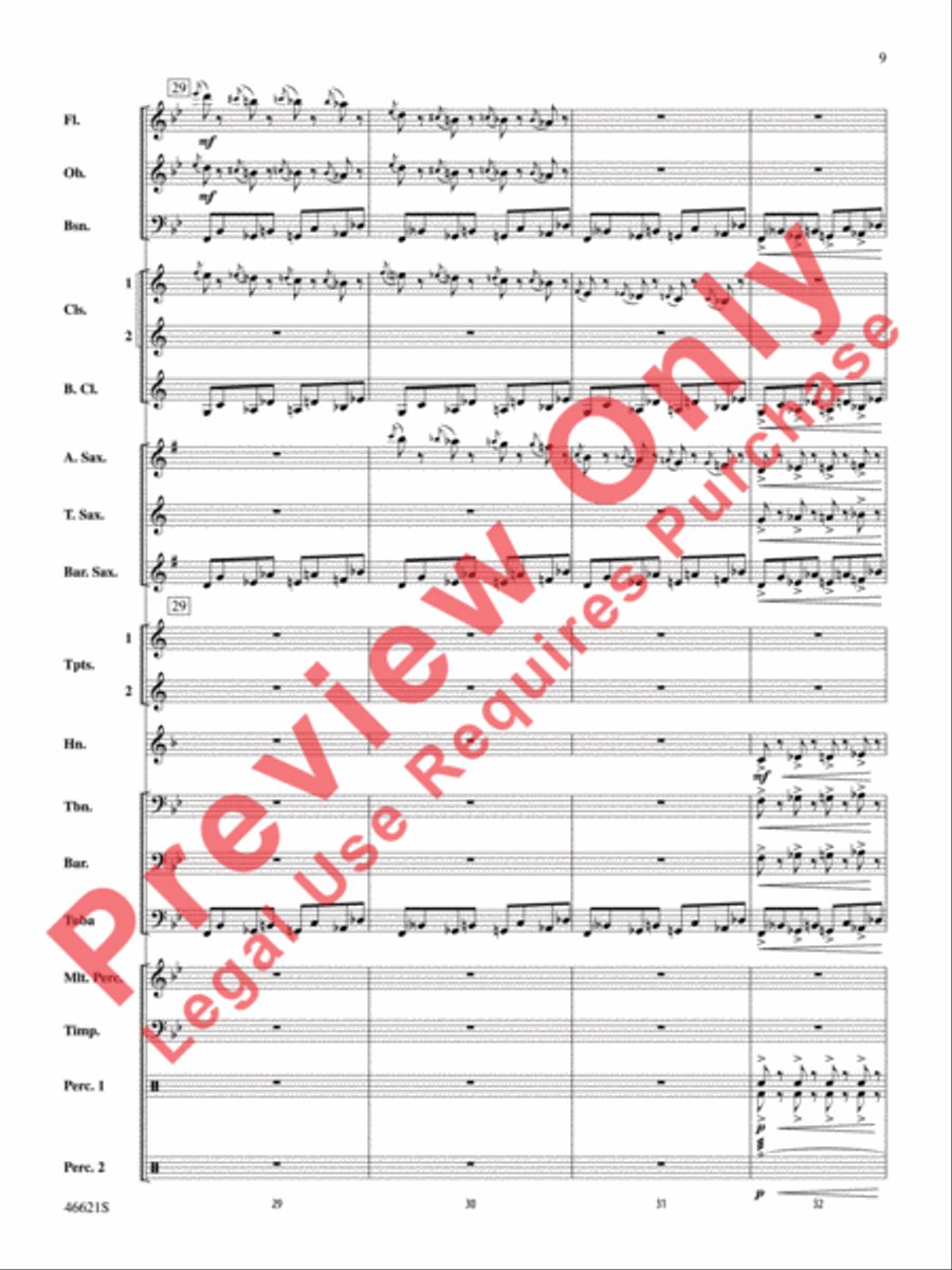 Pictures at an Exhibition Concert Band scores gallery preview page 10