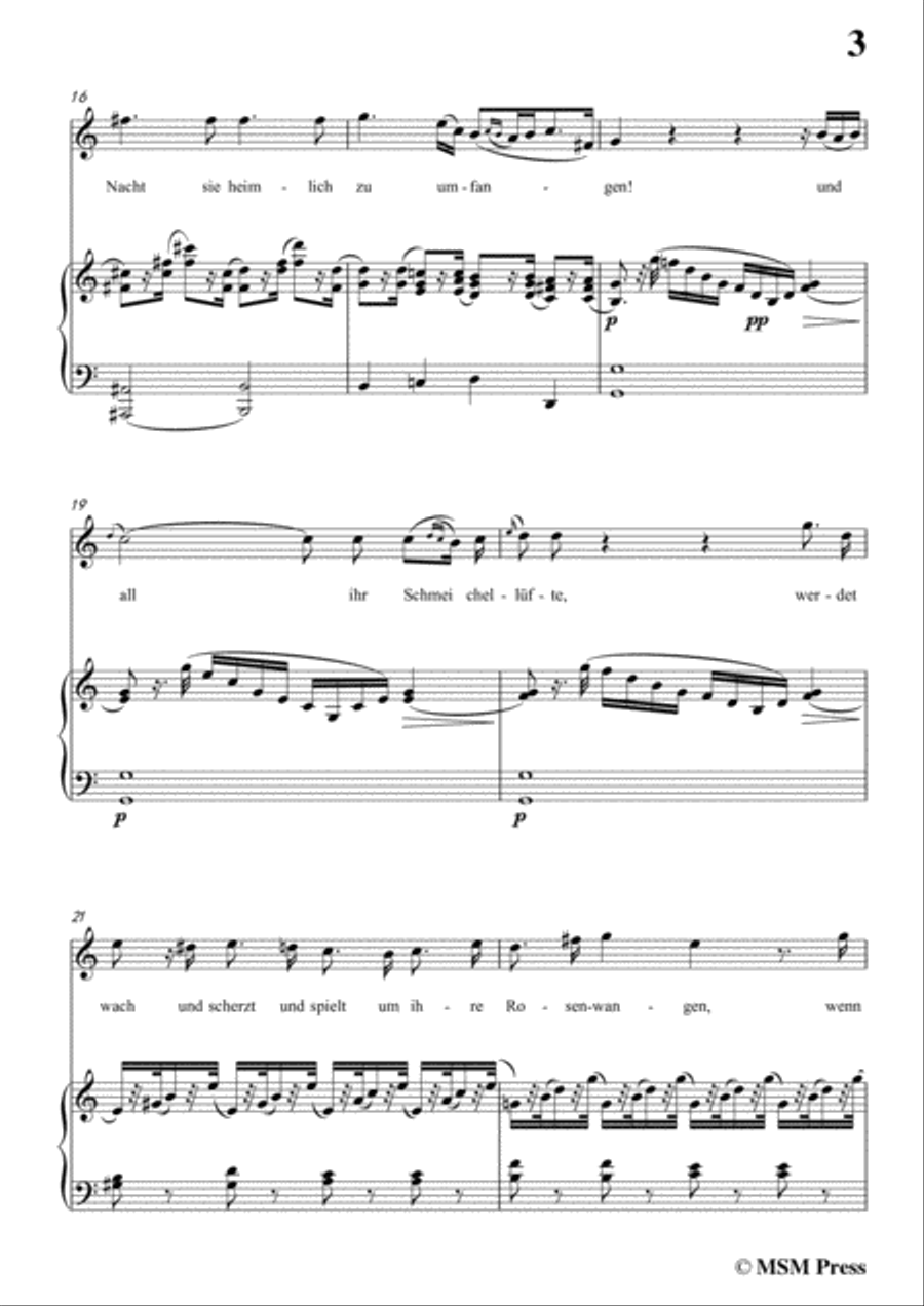 Schubert-Die Erwartung,Op.116,in C Major,for Voice&Piano Voice scores gallery preview page 5
