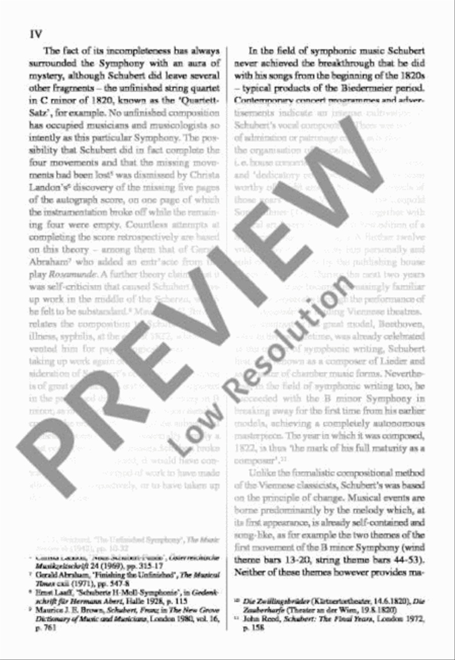 Symphony No. 8 B minor Orchestra scores gallery preview page 5