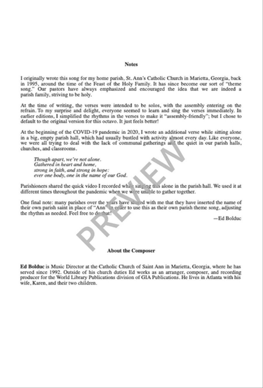 Build a Family Build a Family 3-Part scores gallery preview page 2