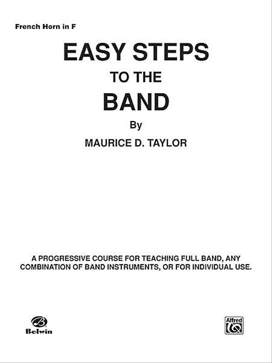 Easy Steps to the Band Concert Band Methods scores gallery preview page 1