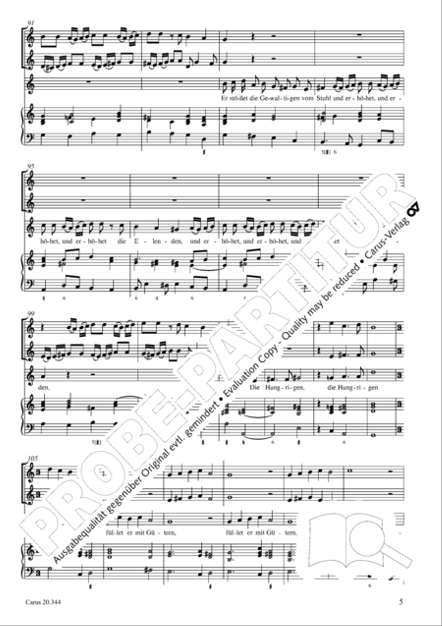 All my spirit exalts my Saviour (Meine Seele erhebt den Herren) Soprano Voice scores gallery preview page 6