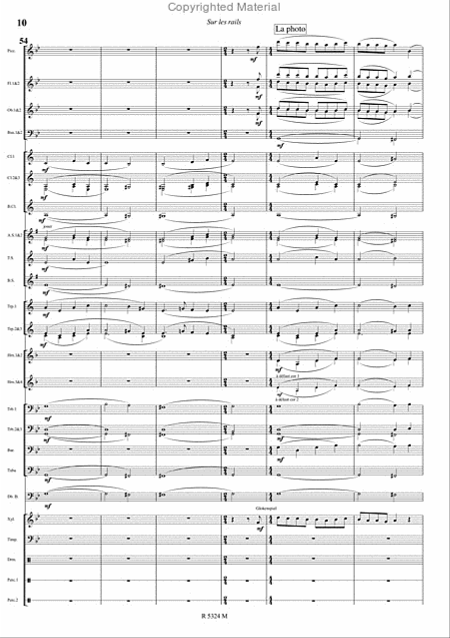 Sur les rails Sur les rails Concert Band scores gallery preview page 11