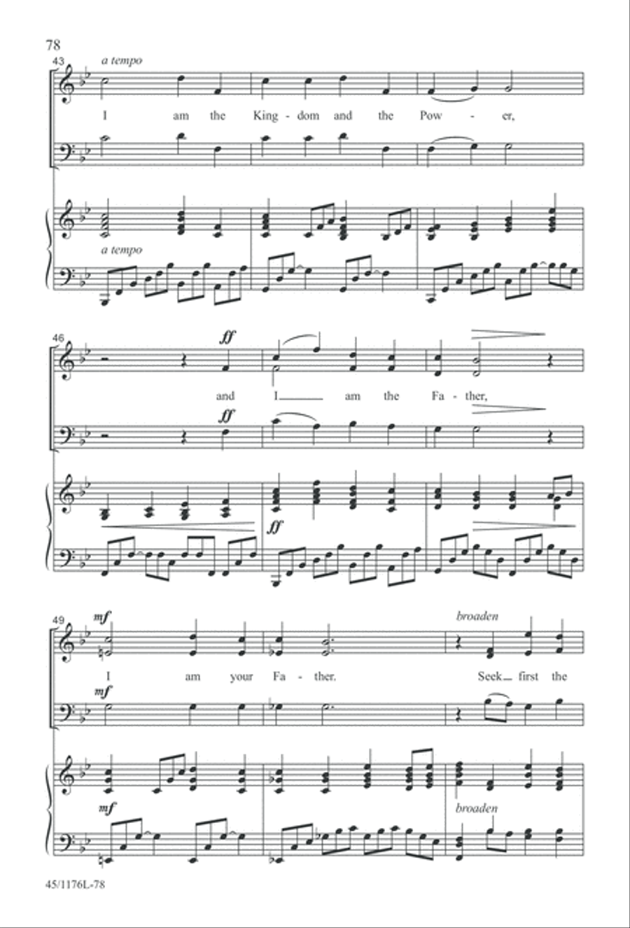 10 More Anthems for about 10 Singers 3-Part scores gallery preview page 78