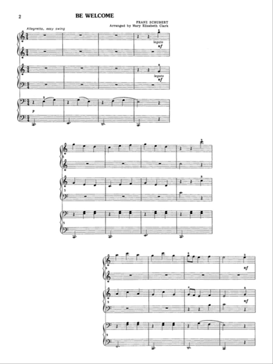Be Welcome, D. 41 No. 9 Small Ensemble scores gallery preview page 2