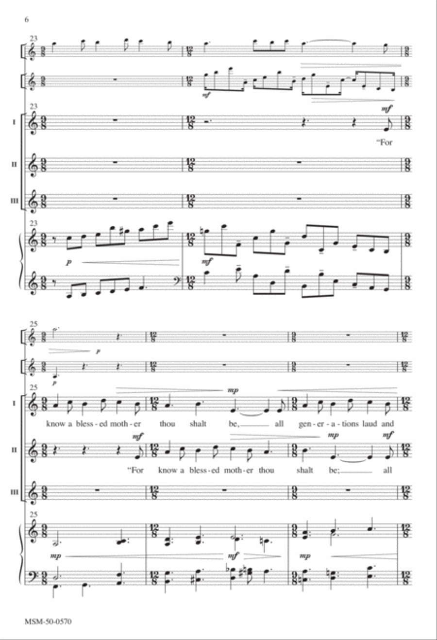 Gabriel's Message 3-Part scores gallery preview page 6