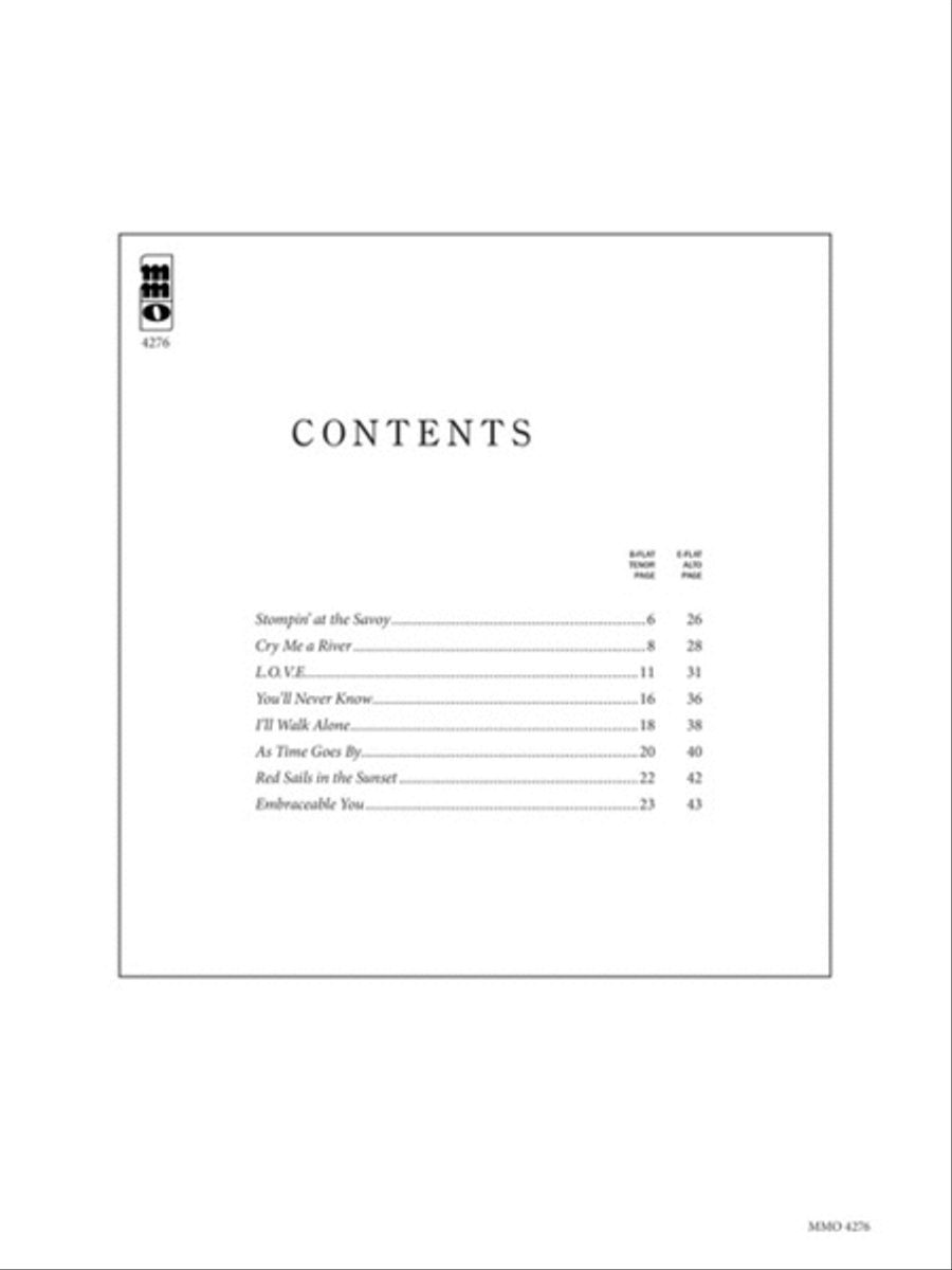 Boots Randolph – Stompin' at the Savoy Tenor Saxophone scores gallery preview page 2