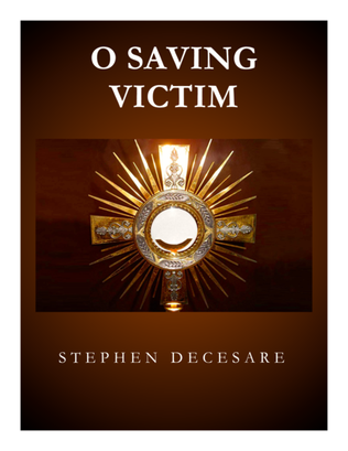 Book cover for O Saving Victim