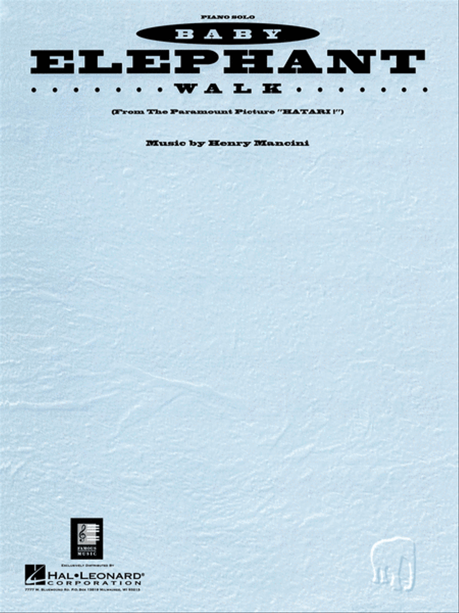Baby Elephant Walk Piano Solo scores gallery preview page 1