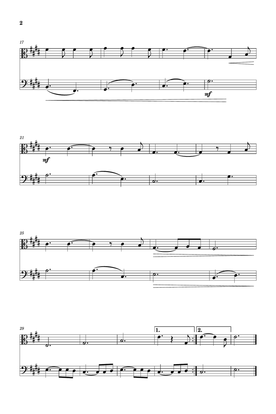 Hallelujah Bassoon scores gallery preview page 2