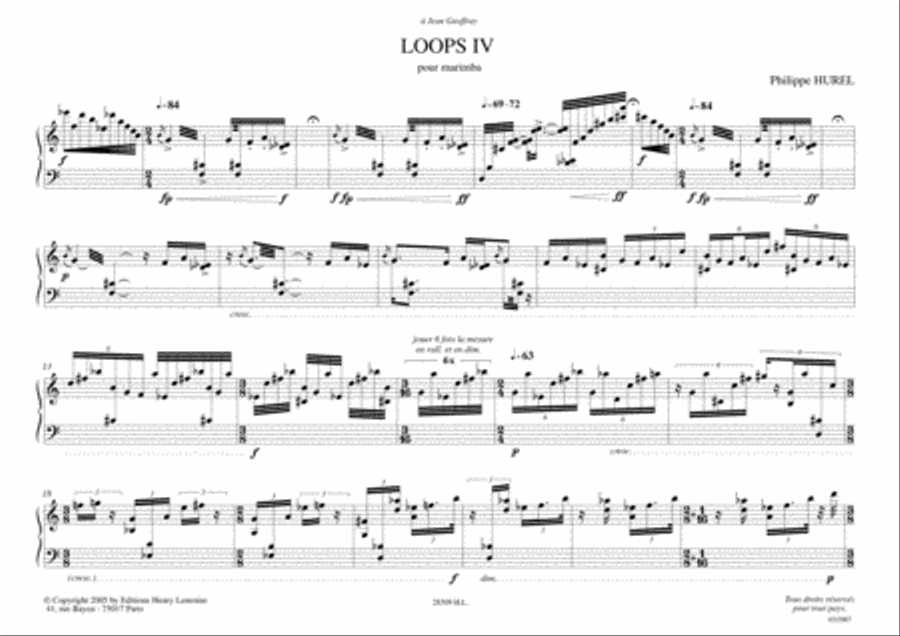 Loops IV Marimba scores gallery preview page 2