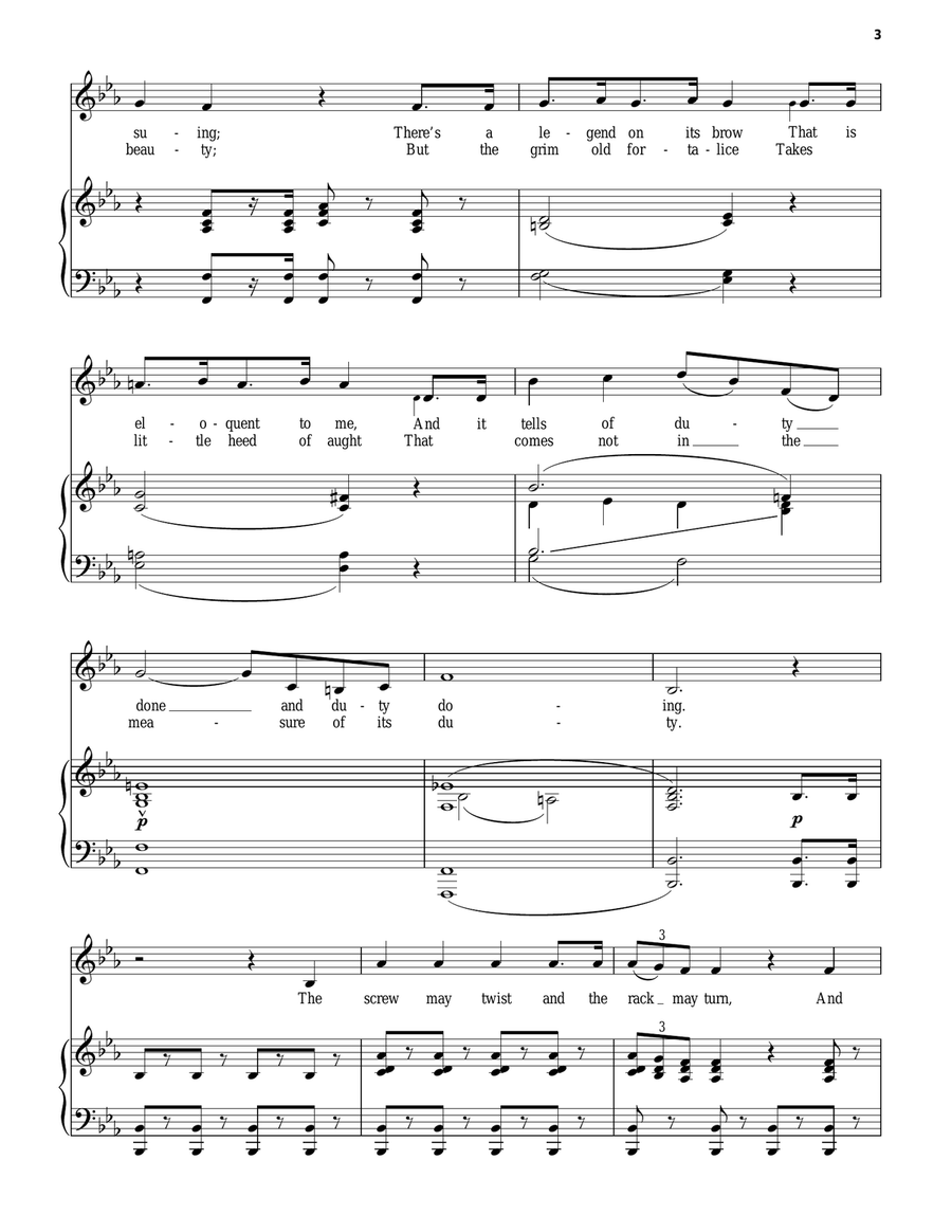 When Our Galland Norman Foes Piano Solo scores gallery preview page 3