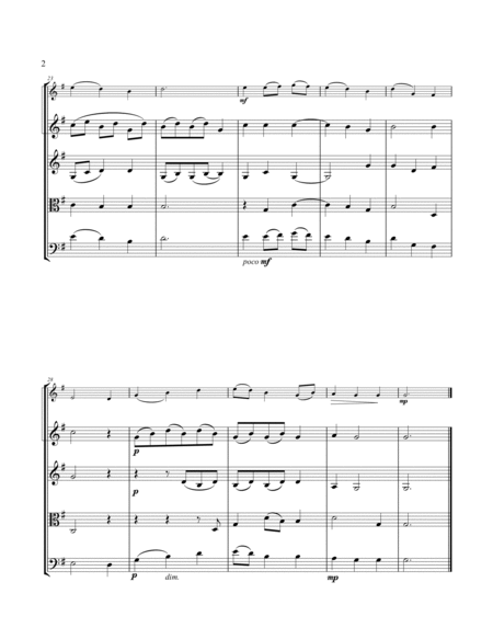 BE THOU MY VISION, A Traditional Irish Hymn, String Quartet, Intermediate Level for 2 violins, viola image number null