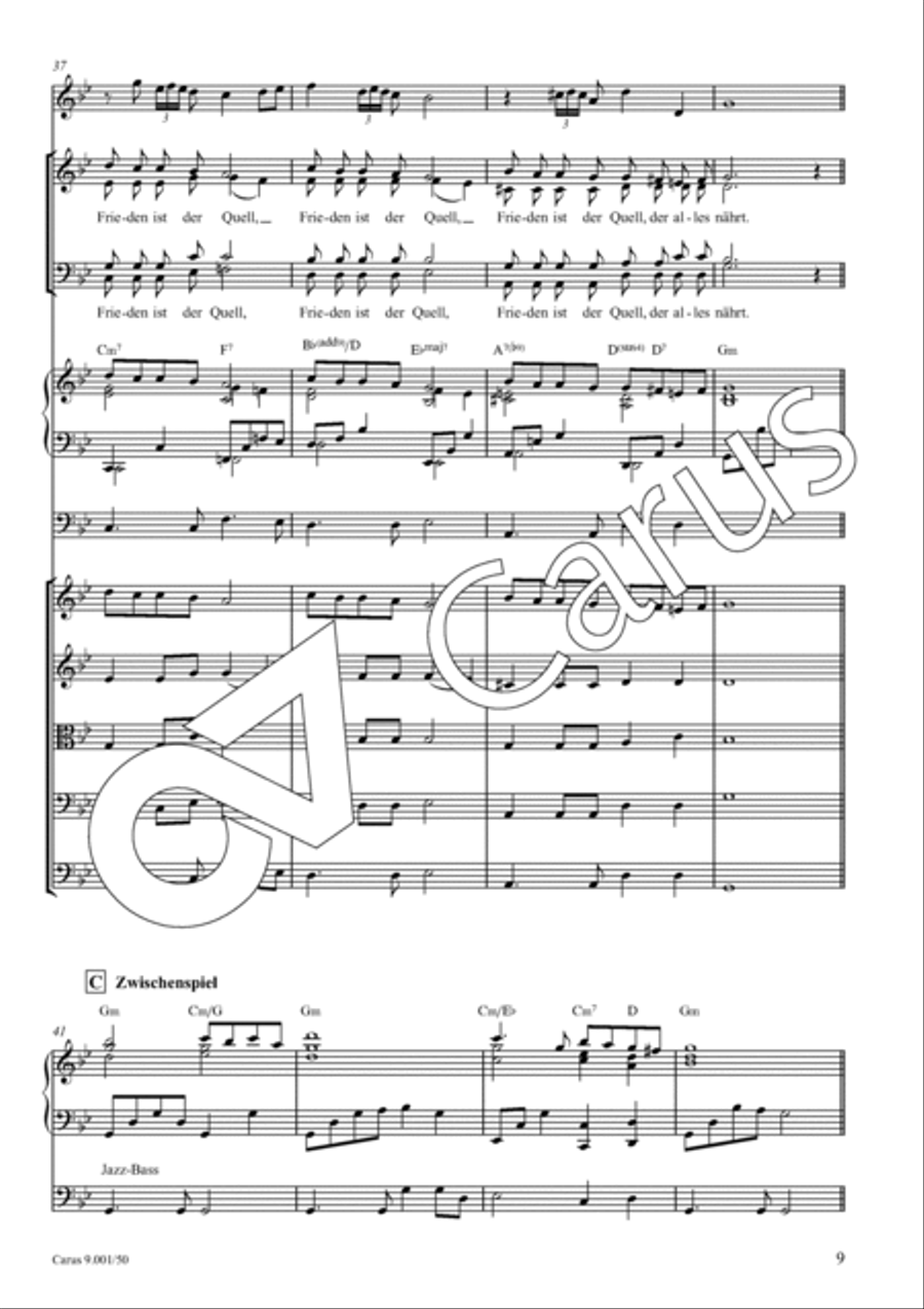 Friedenslied 4-Part scores gallery preview page 10