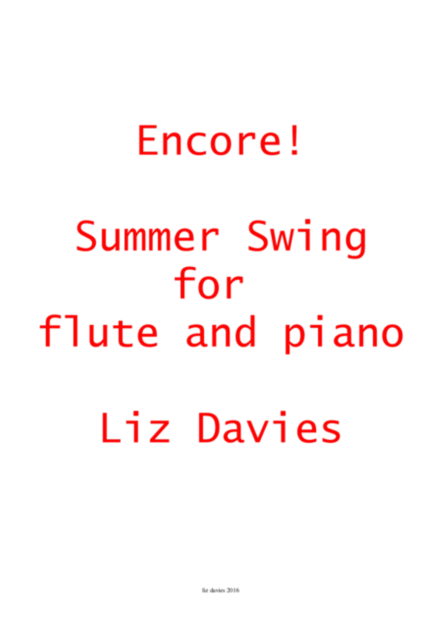 Summer Swing Flute Solo scores gallery preview page 1
