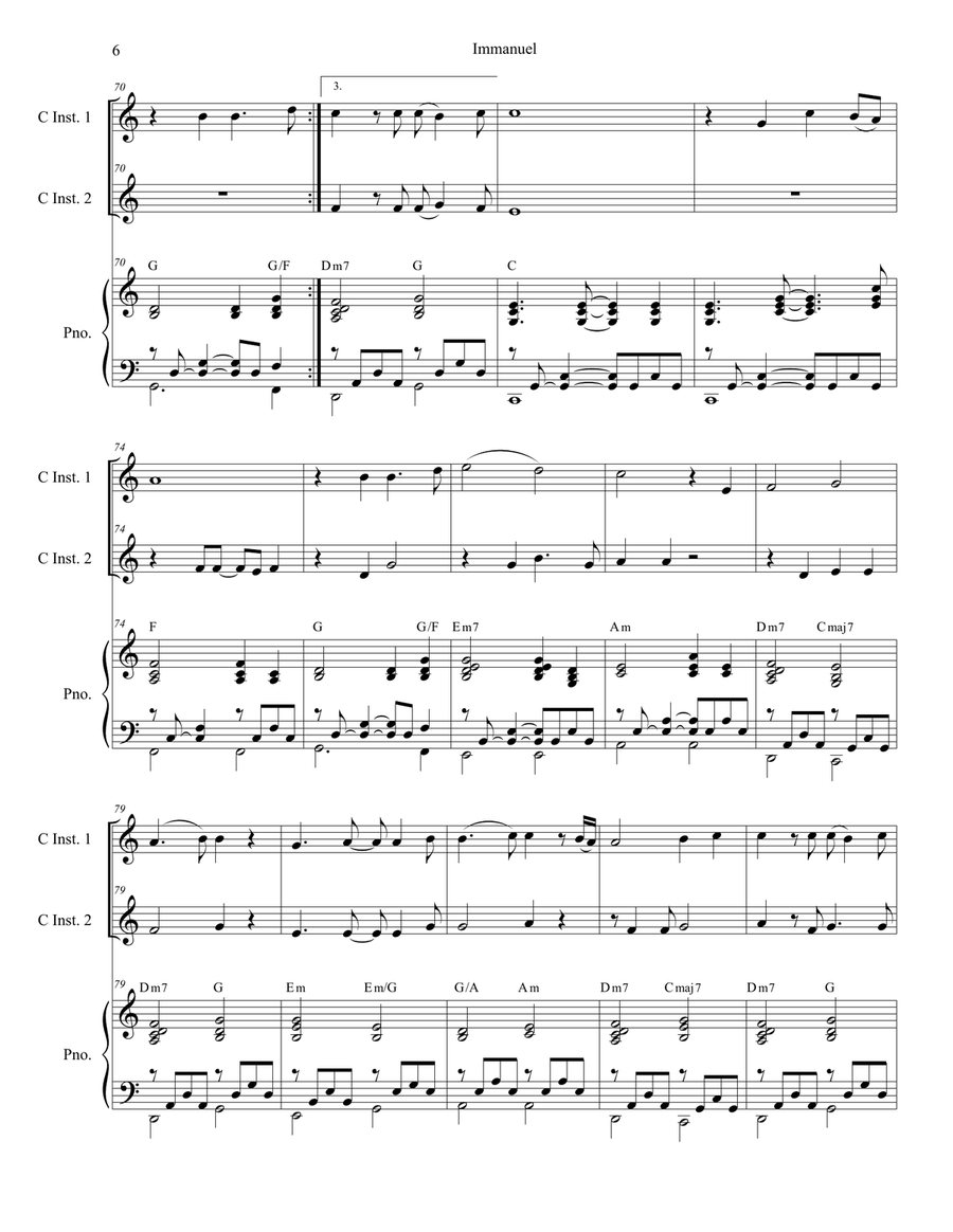 Immanuel Flute scores gallery preview page 6