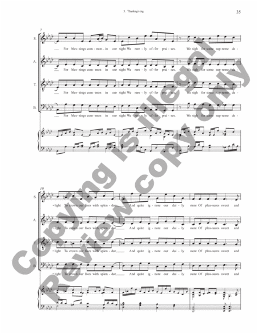 Unconditional Love (Vocal Score) 4-Part scores gallery preview page 15