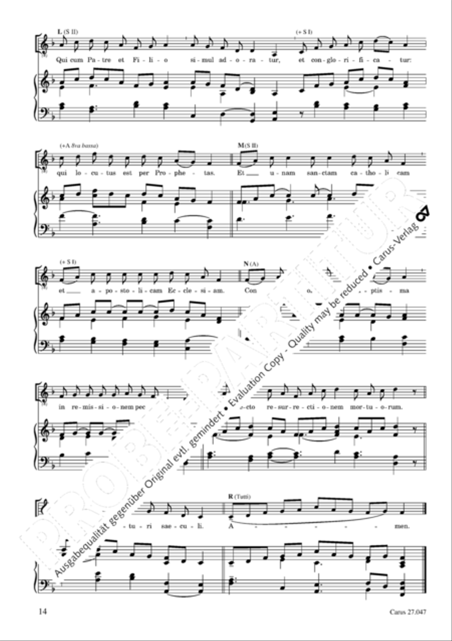 Missa de nativitate Domini 4-Part scores gallery preview page 15