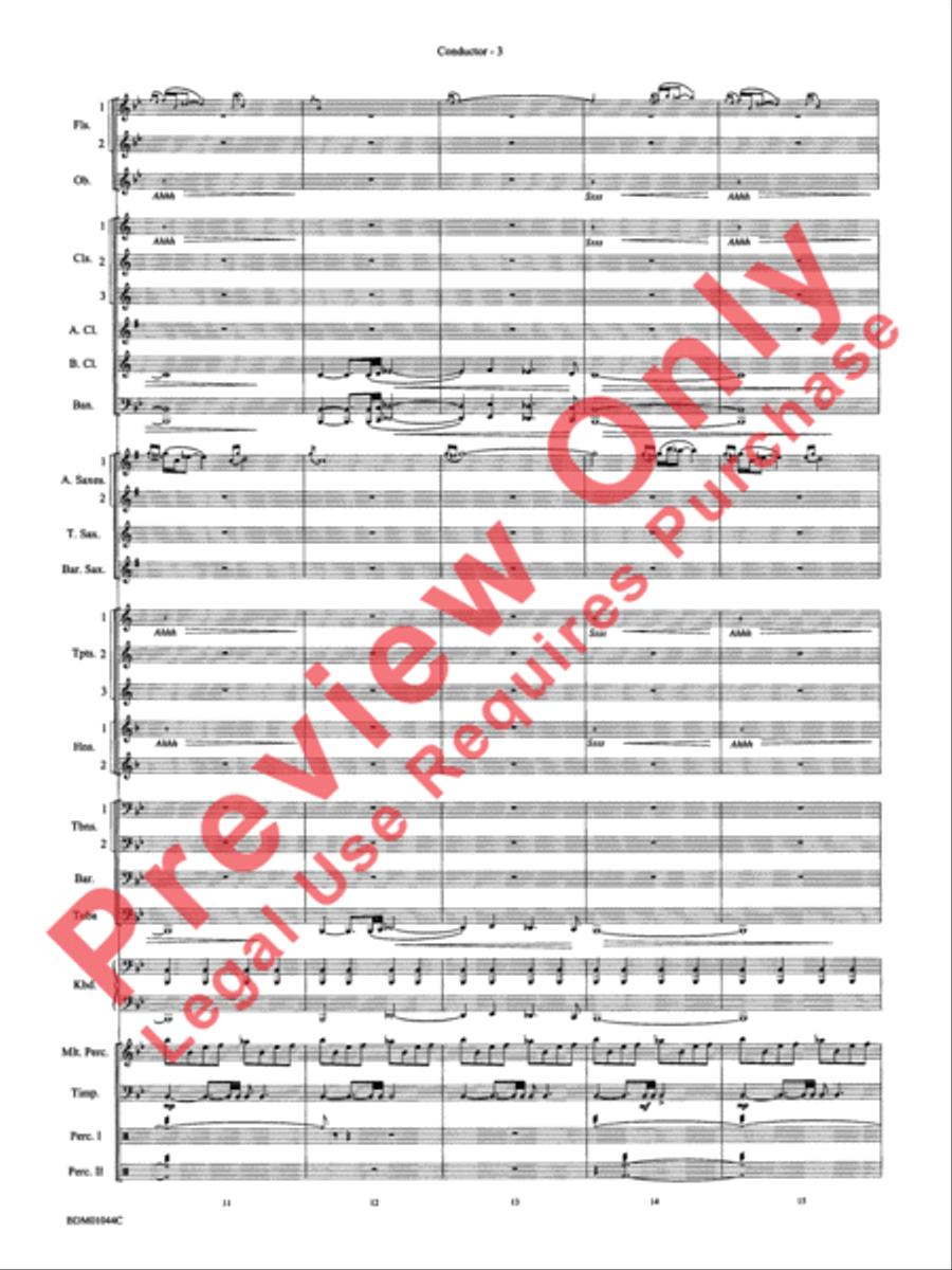 To the Summit! (Strive for the Highest) Concert Band scores gallery preview page 7