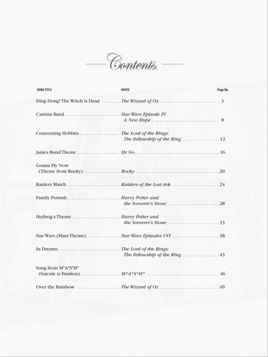 Classic Movie Instrumental Solos for Strings String Orchestra scores gallery preview page 2