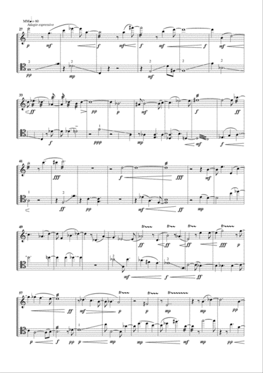 Trenzas for Flute and Cello Flute scores gallery preview page 4