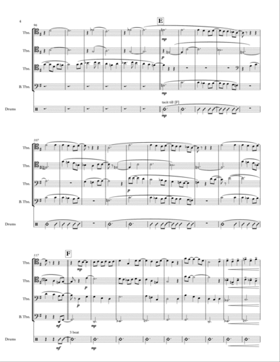 Kiss From A Rose Trombone scores gallery preview page 4