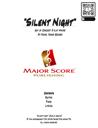Book cover for SILENT NIGHT - GUITAR & PIANO (Bb)