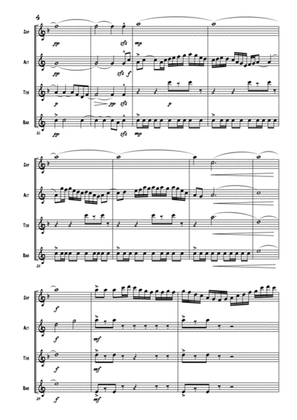 SAXOMATIC for Saxophone Quartet (SATB) image number null