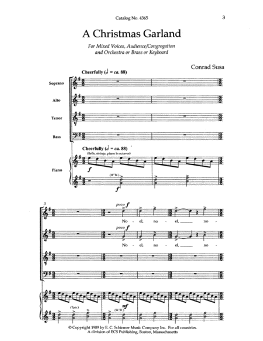 A Christmas Garland 4-Part scores gallery preview page 2