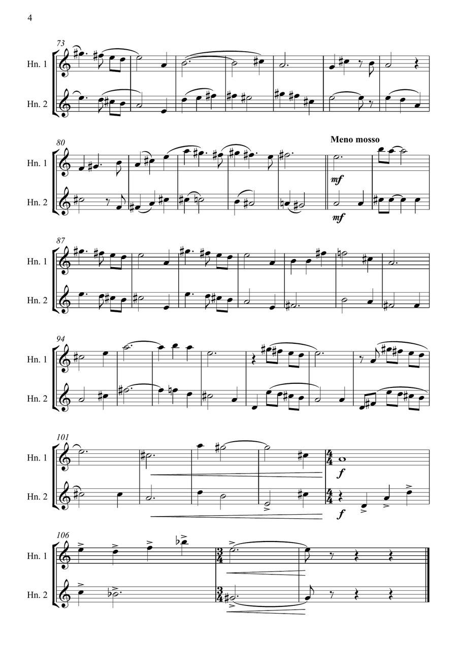 Breakfast At Tiffany's Brass Duet scores gallery preview page 4