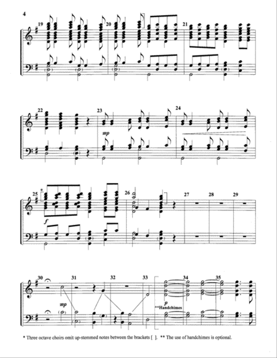 Glory to God in the Highest 4-Octaves scores gallery preview page 4