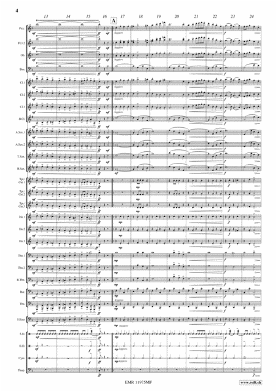 Bullets and Bayonets Concert Band scores gallery preview page 4