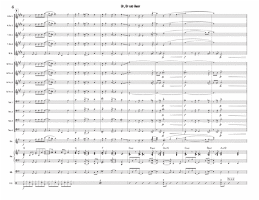 Up, Up And Away Jazz Ensemble scores gallery preview page 6
