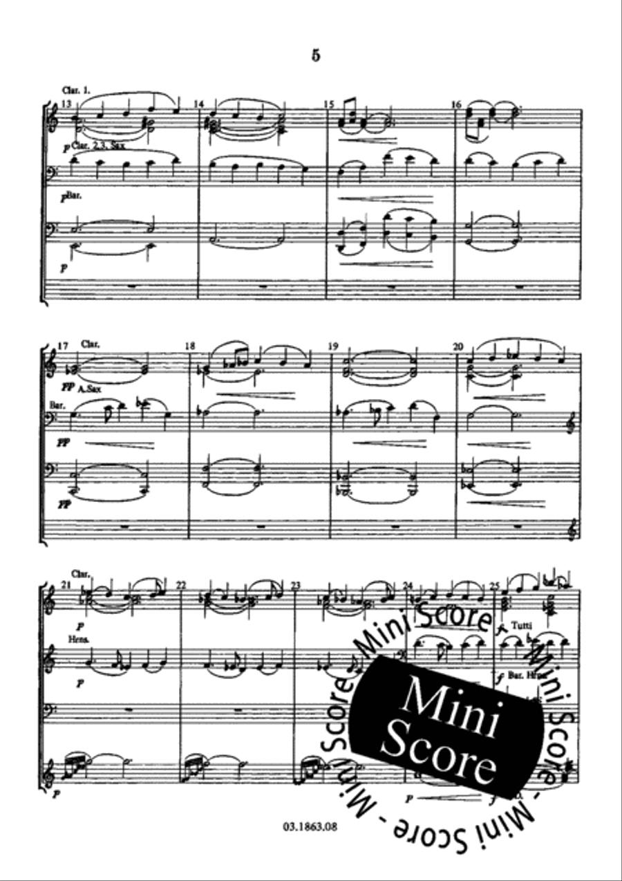 Four Characters Four Characters Concert Band scores gallery preview page 11