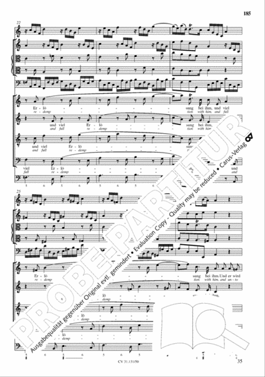 The Complete Sacred Vocal Works (Das geistliche Vokalwerk) Voice scores gallery preview page 186