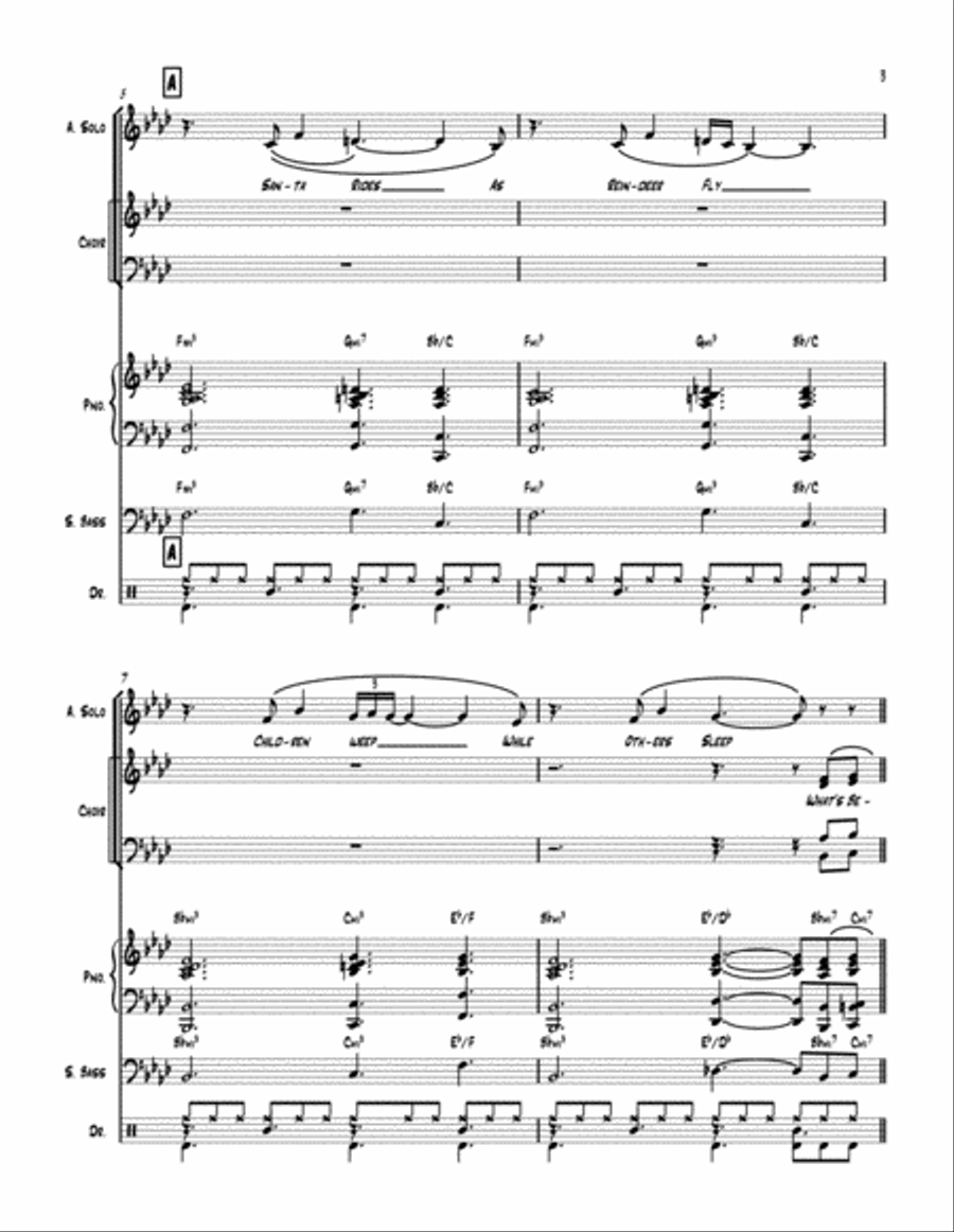 What's Become of Christmas? 4-Part scores gallery preview page 3